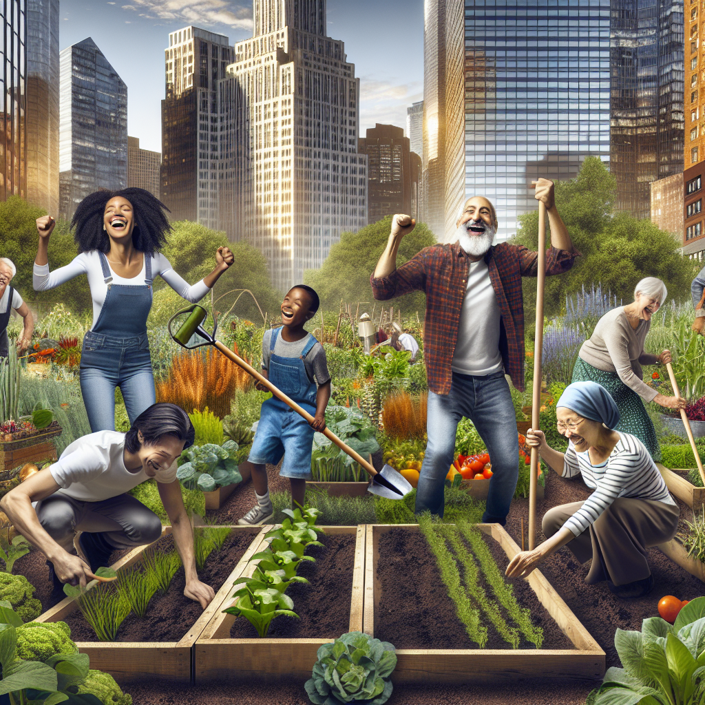 Achieving Happiness Through Community Gardening and Urban Farming