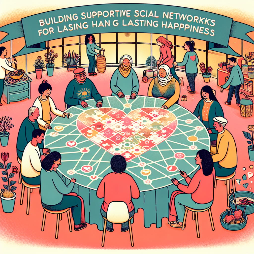 Building Supportive Social Networks for Lasting Happiness