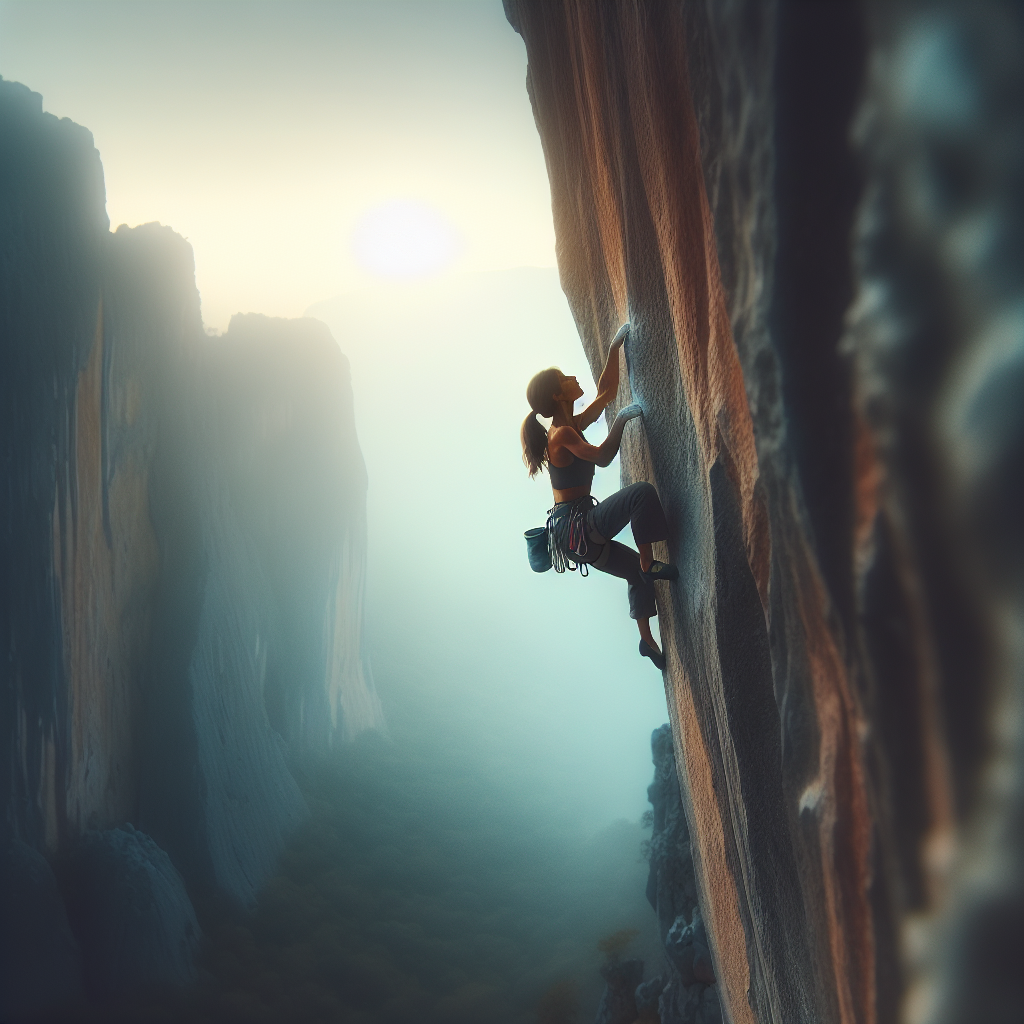 The Art of Mindful Rock Climbing: Scaling Heights with Focus and Courage